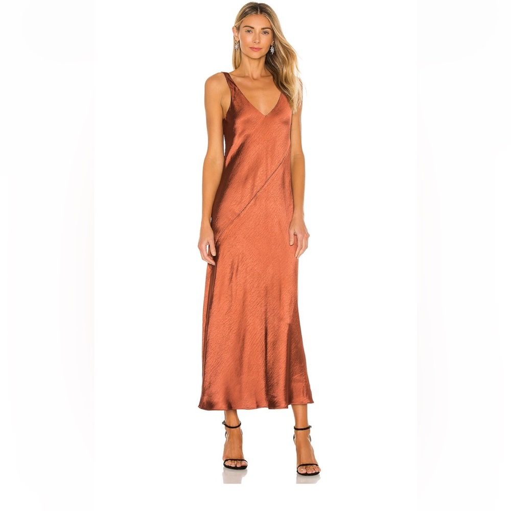 Line & dot Satin dress